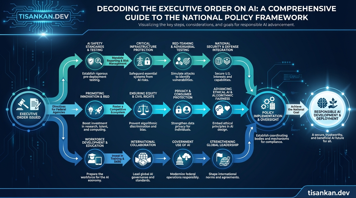 AI Executive Order: Essential Decoding the Executive Order on AI: A Comprehensive Policy Guide 2 tisankan AI Executive Order Infographic
