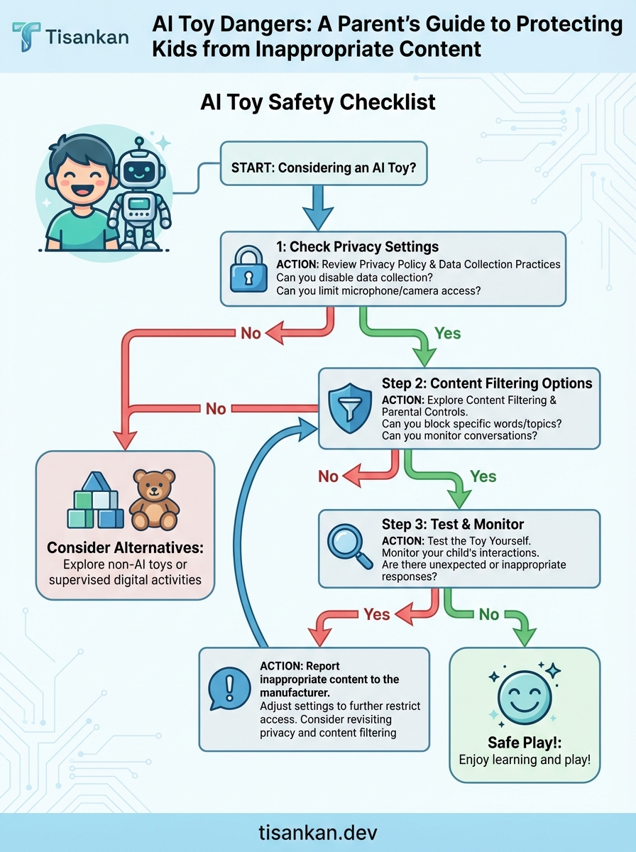 Alarming AI Toy Dangers: A Parent's Guide to Protecting Kids from Inappropriate Content 2 tisankan AI Toy Dangers Infographic