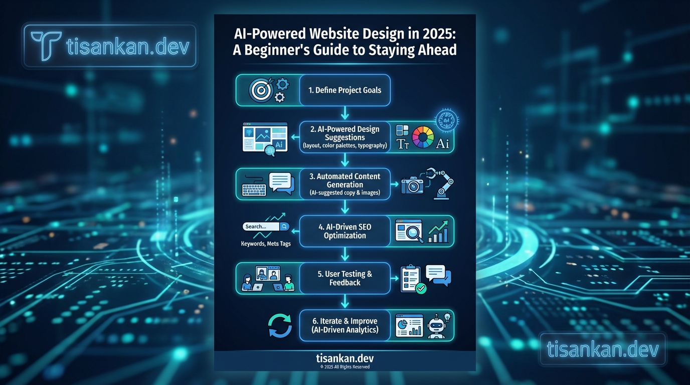 AI Website Design 2025: Unleashing AI-Powered Website Design in 2025: A Beginner's Guide 2 tisankan AI Website Design 2025 Infographic