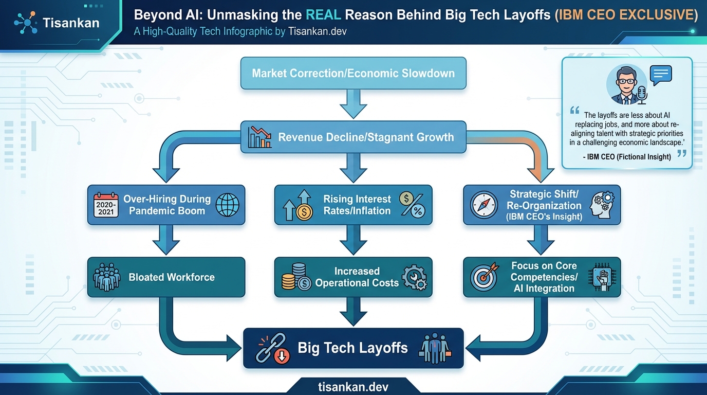 The Real Reason for Big Tech Layoffs: An IBM CEO Exclusive 2 tisankan Beyond AI: Unmasking the REAL Reason Behind Big Tech Layoffs (IBM CEO EXCLUSIVE) Infographic