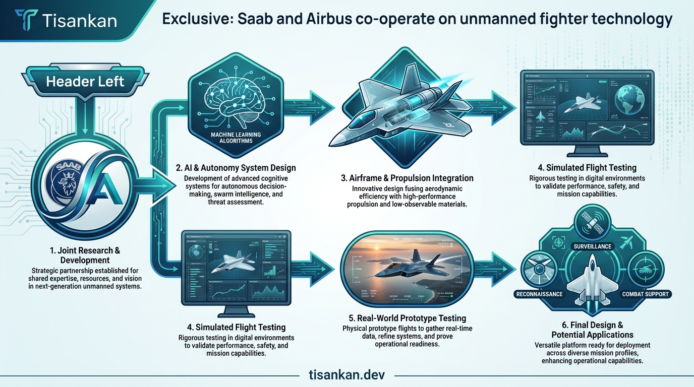 Exclusive: Saab and Airbus co-operate on unmanned fighter technology Infographic