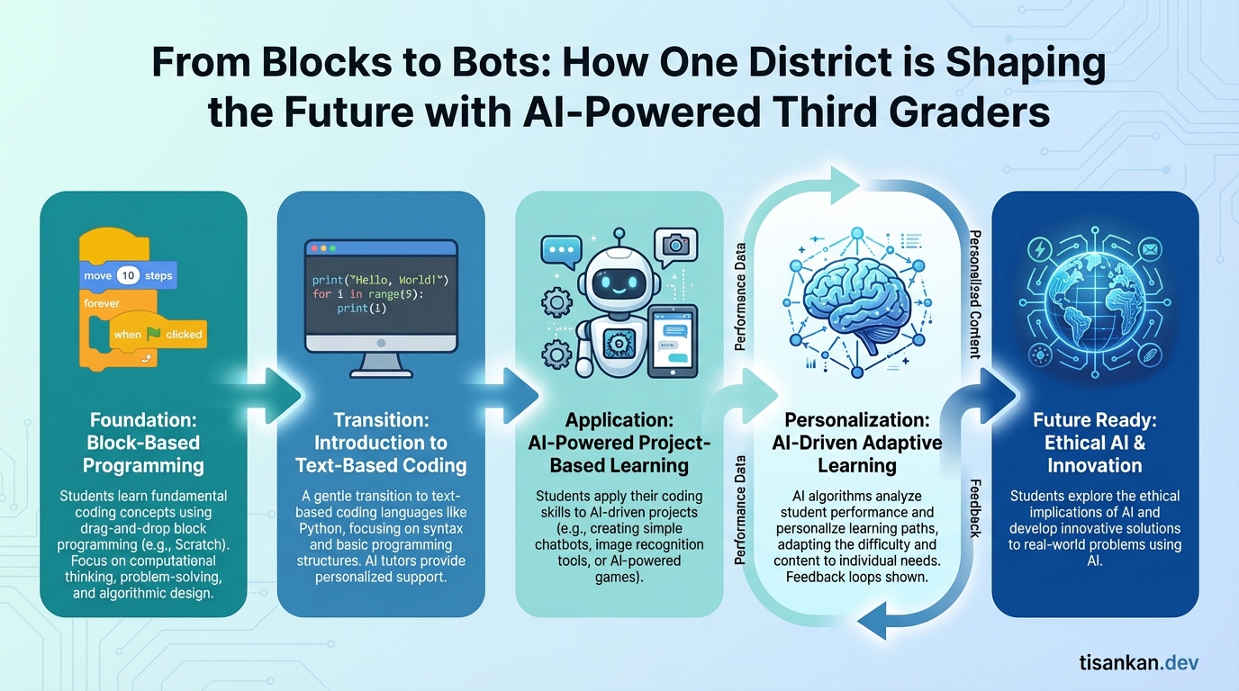 Inspiring From Blocks to Bots: How One District is Shaping the Future with AI-Powered Third Graders 2 tisankan From Blocks to Bots Infographic