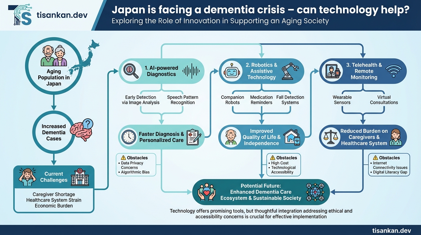 7+ Critical Reasons: Japan is facing a dementia crisis – can technology help? 2 tisankan Japan is facing a dementia crisis – can technology help? Infographic