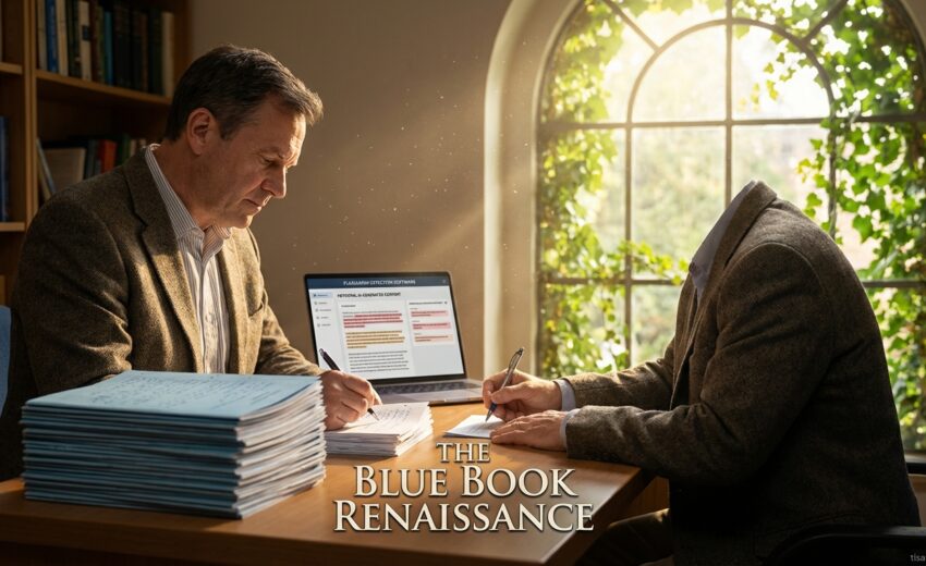 Insane The Blue Book Renaissance: How Professors Are Fighting AI Cheating