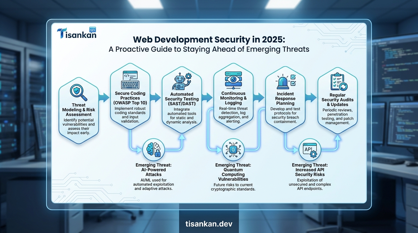 Web Development Security 2025: Unbreakable Web Development Security in 2025: A Proactive Guide 2 tisankan Web Development Security 2025 Infographic