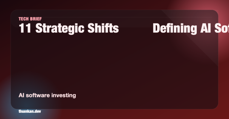AI software investing strategy concept with venture capital data dashboards