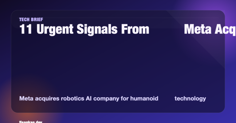 Meta acquires robotics AI company for humanoid technology concept